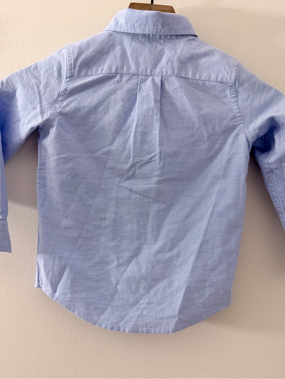 Janie and Jack Boys' Light Blue Button-Down Oxford Shirt cotton 3 - Picture 2 of 6